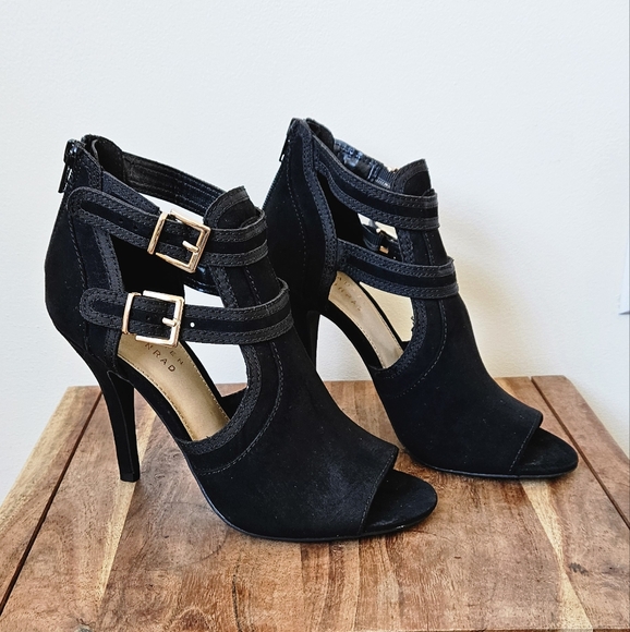 LC Lauren Conrad Black Heels - Picture 1 of 7